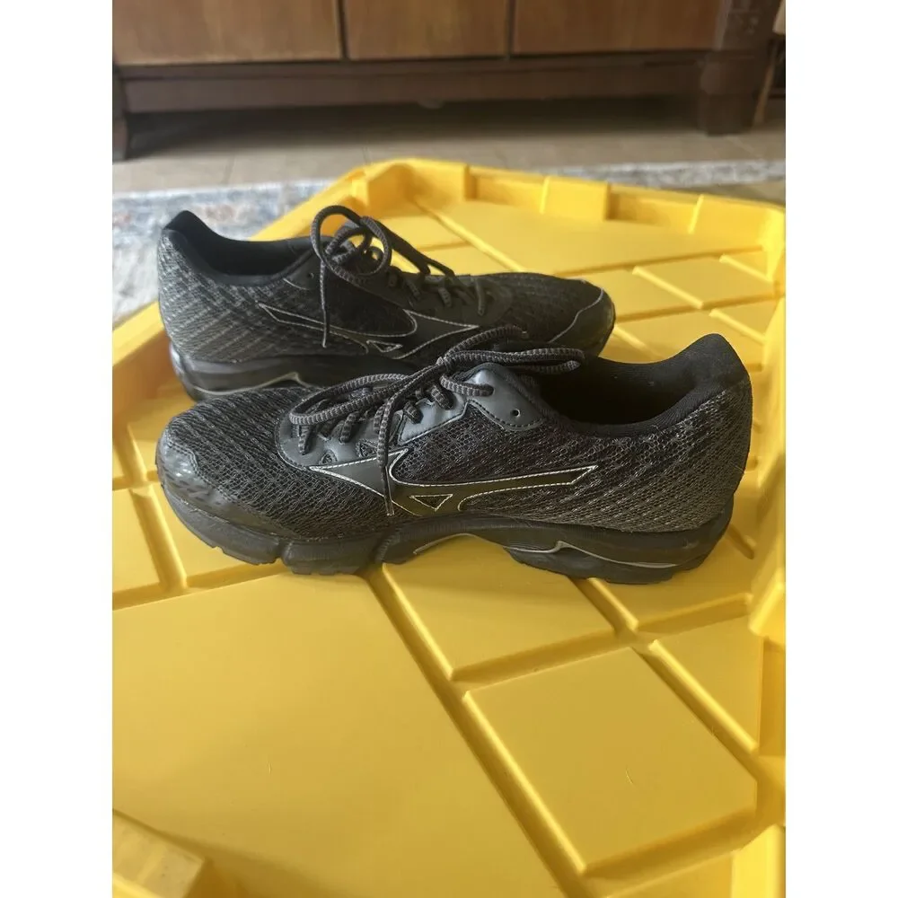 Mizuno Men's Wave Rider GTX Waterproof Running Shoes Black Size 10